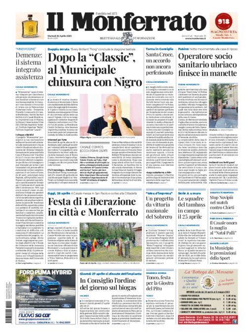 Il Monferrato - Edizione 31 del 25/04/2023